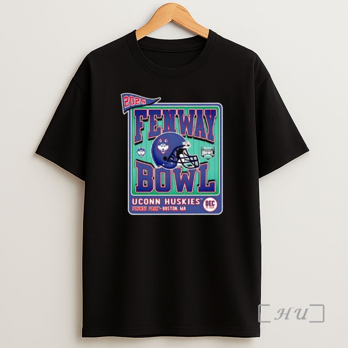Officials 2025 Fenway Bowl Uconn Huskies Helmet Ornaments Shirt Sweatshirt Tee