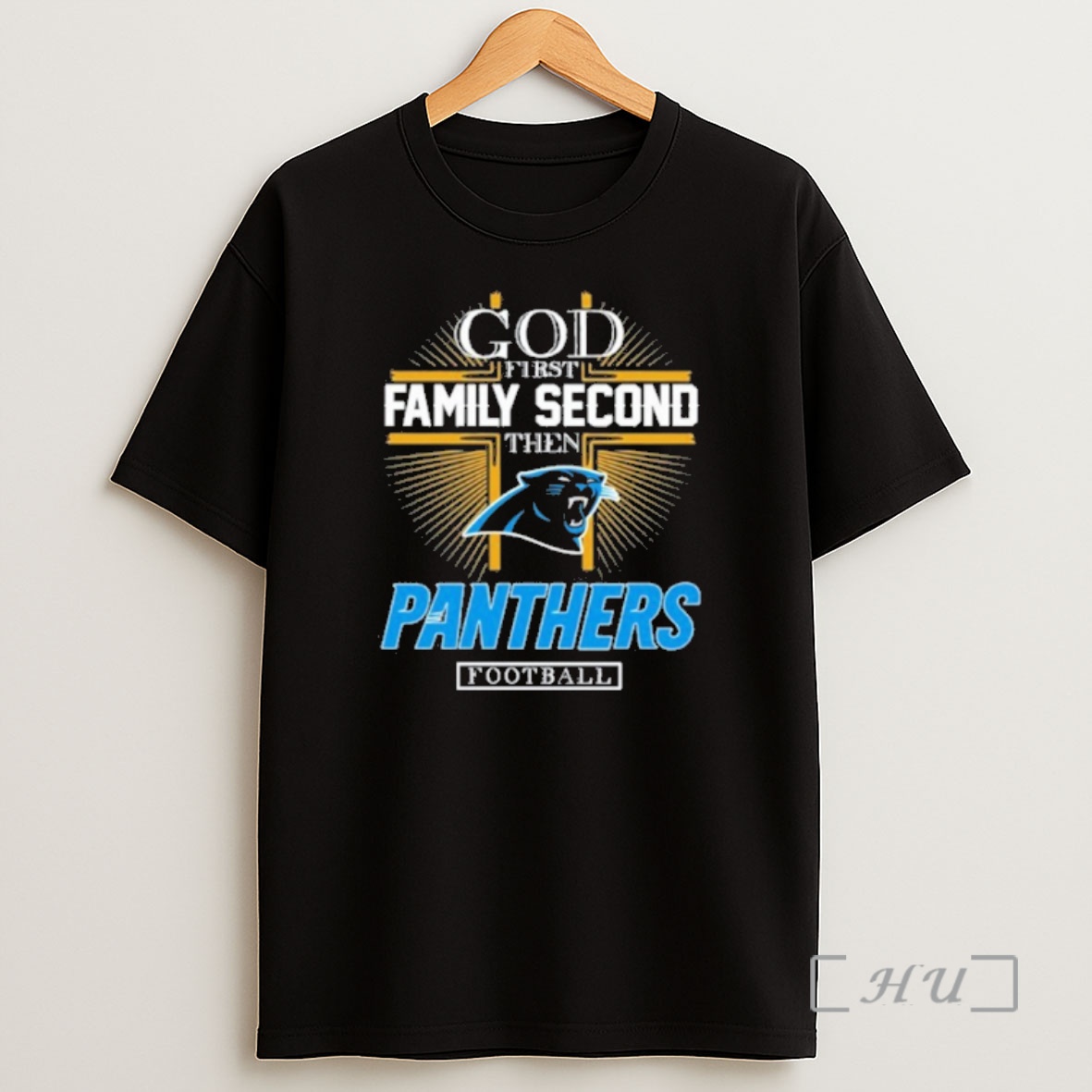 Officials 2025 God First Family Second Then Panthers Football Premium Shirt Sweatshirt Tee