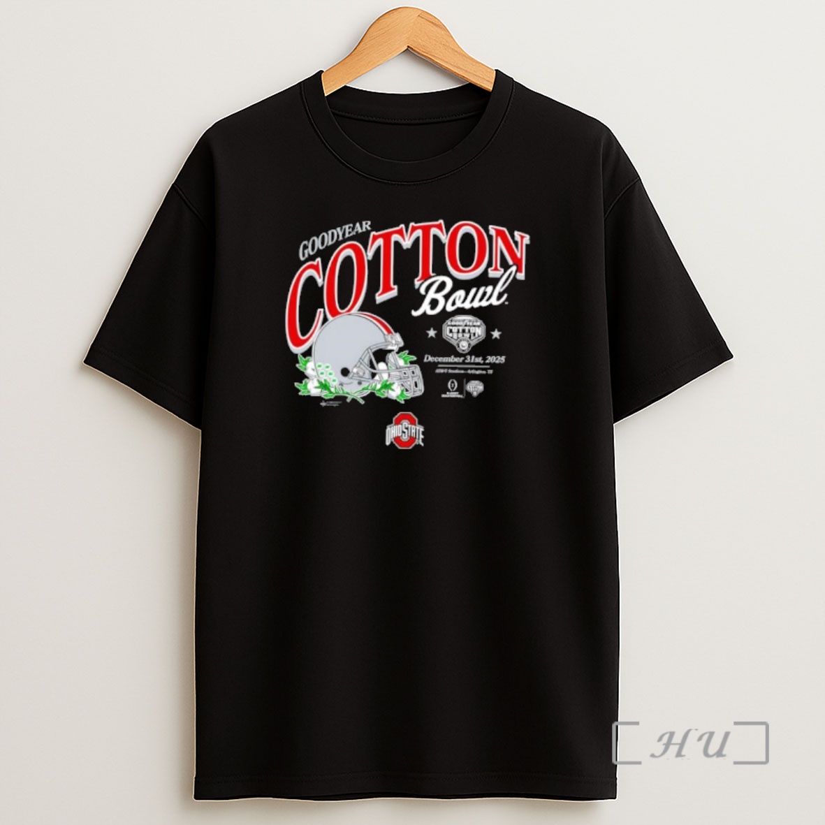 Officials 2025 Goodyear Cotton Bowl Ohio State Buckeyes Helmet Shirt Sweatshirt Tee
