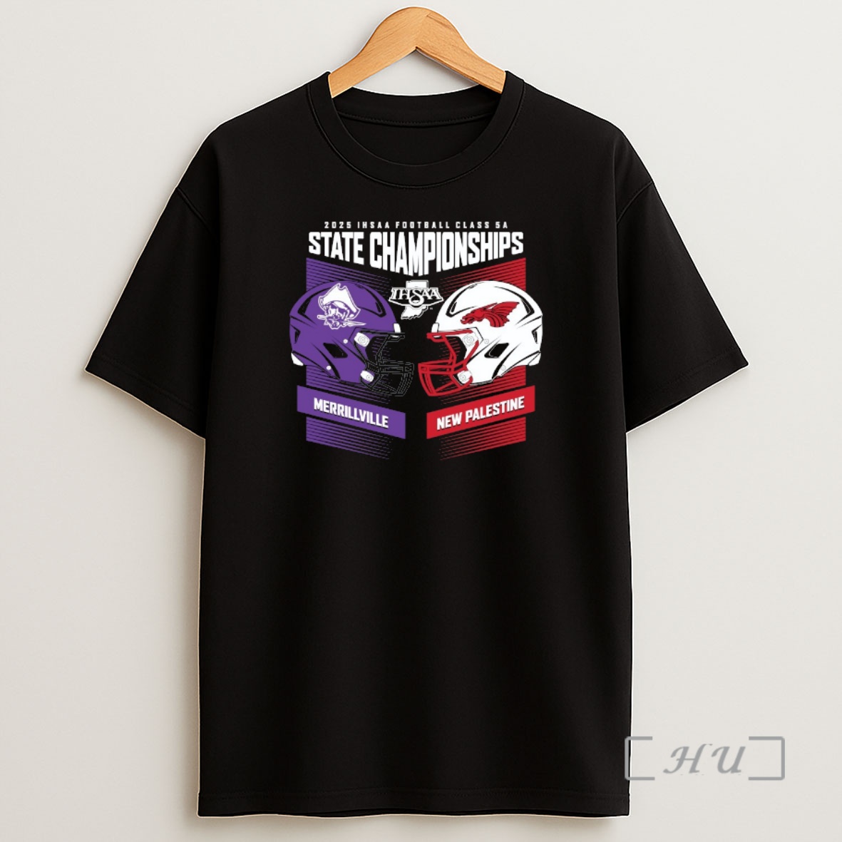 Officials 2025 Ihsaa Football State Championships Merrillville Vs New Palestine Head To Head Class 5a Shirt Sweatshirt Tee