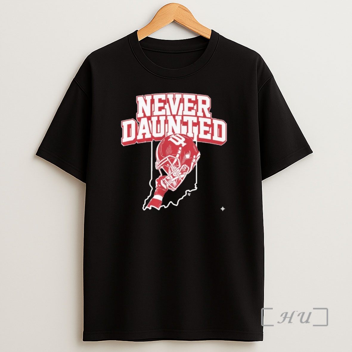 Officials 2025 Indiana Hoosiers Football Never Daunted Helmet Shirt Sweatshirt Tee