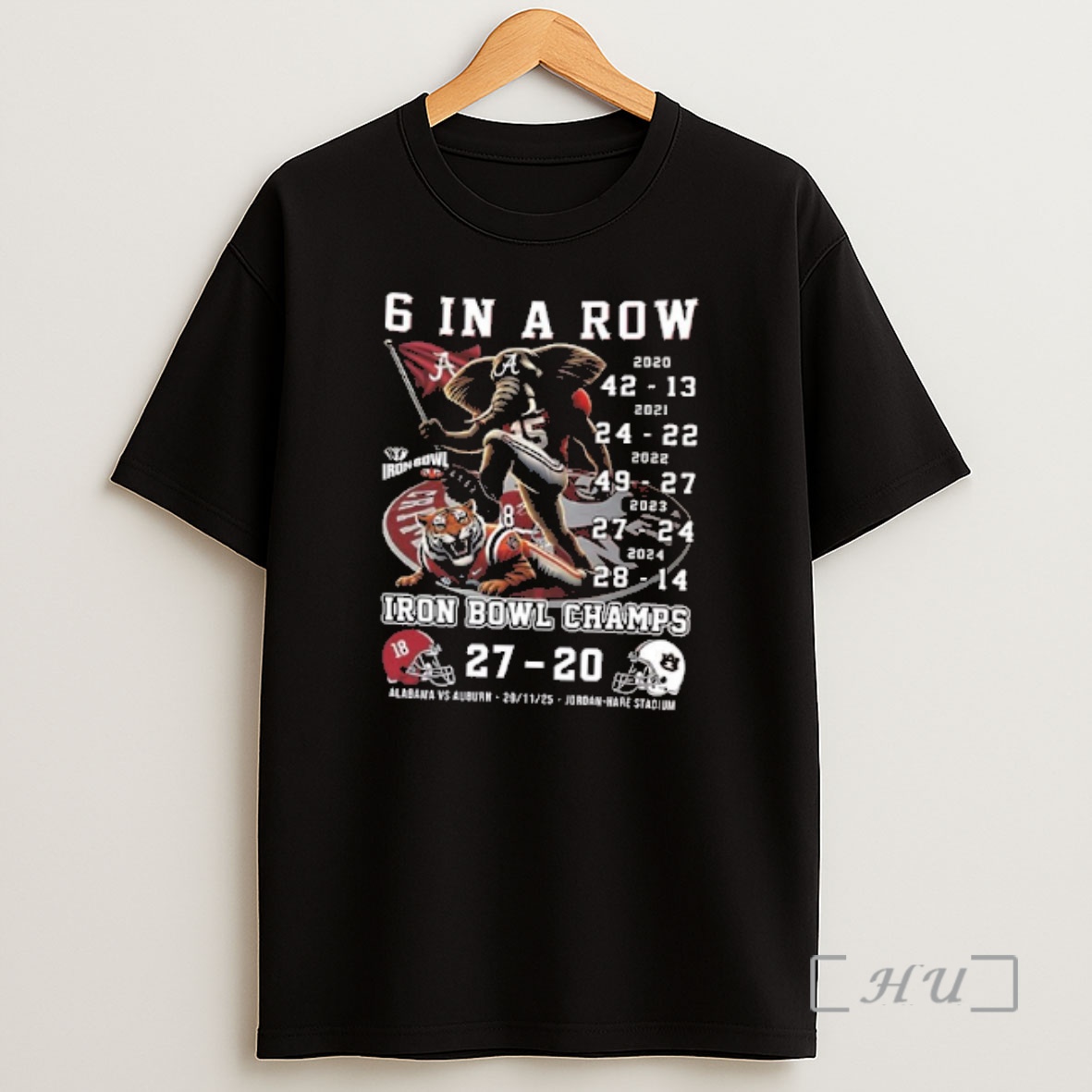 Officials 2025 Iron Bowl Champions Alabama 27 20 Aubrn Crimson Tide 2 Sided Premium Shirt Sweatshirt Tee