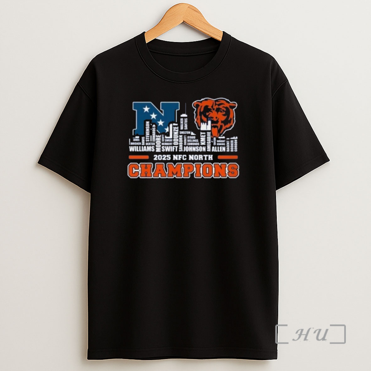 Officials 2025 Nfc North Champions Chicago Bears City Shirt Sweatshirt Tee