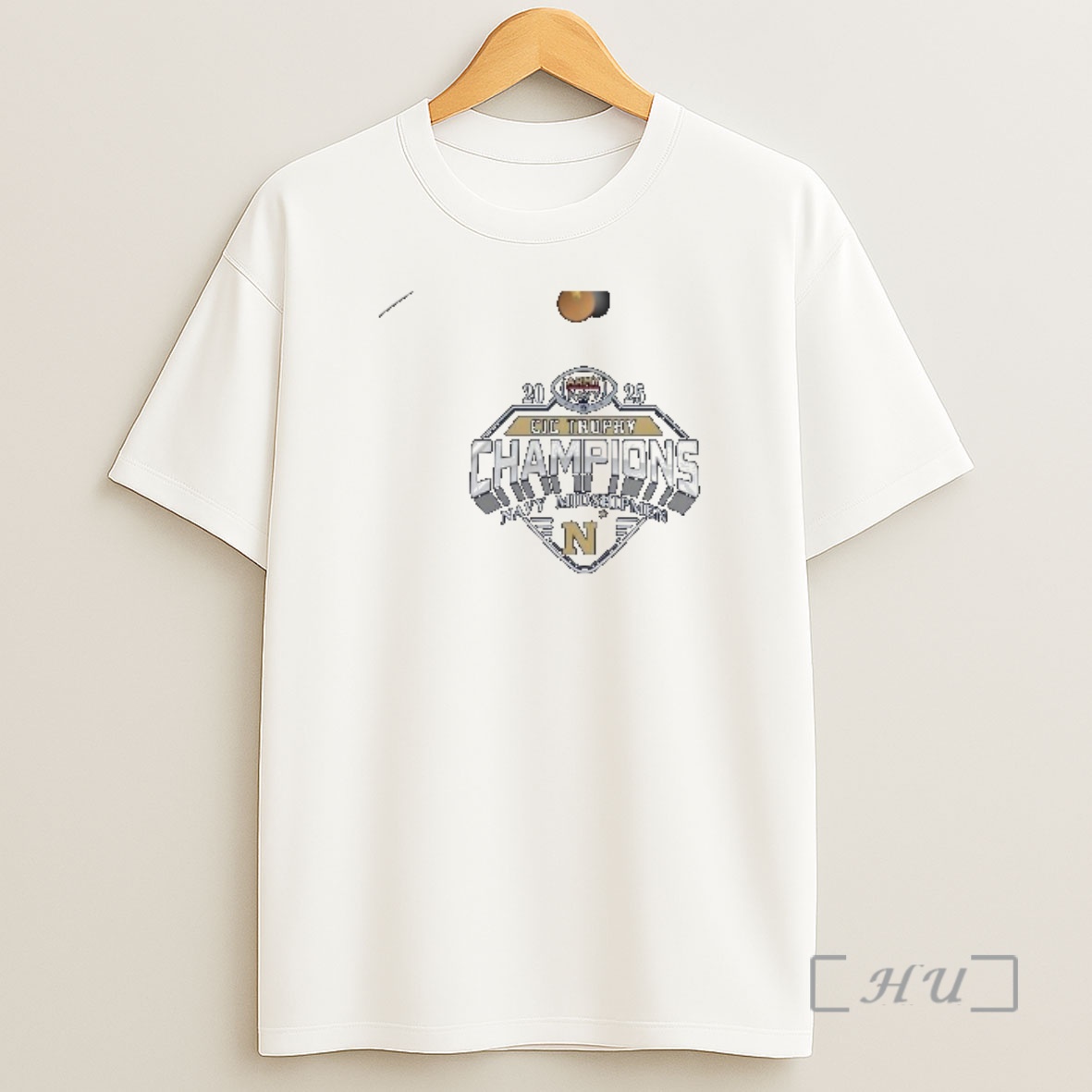 Officials 2025 Navy Midshipmen Cic Champions Trophy Circle Black Shirt Sweatshirt Tee