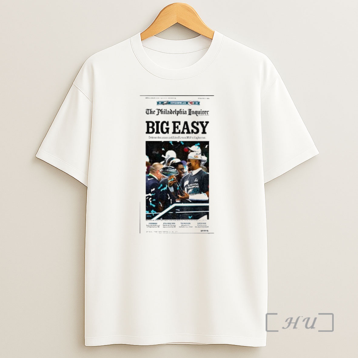 Officials 2025 Philadelphia Eagles Big Easy Super Bowl Win Jalen Hurts Mvp Shirt Sweatshirt Tee