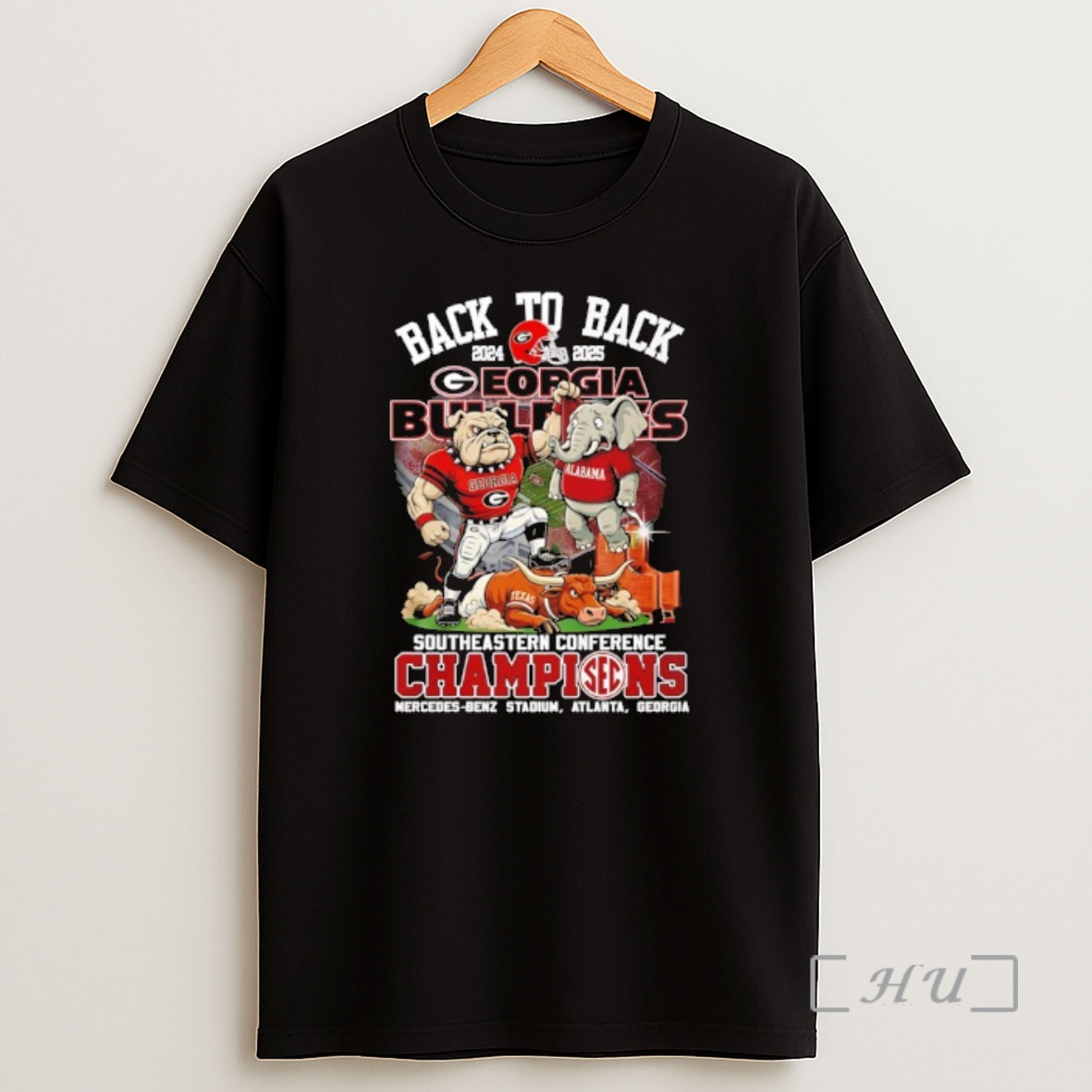 Officials 2025 Sec Champions Georgia Bulldogs Back To Back Shirt Sweatshirt Tee