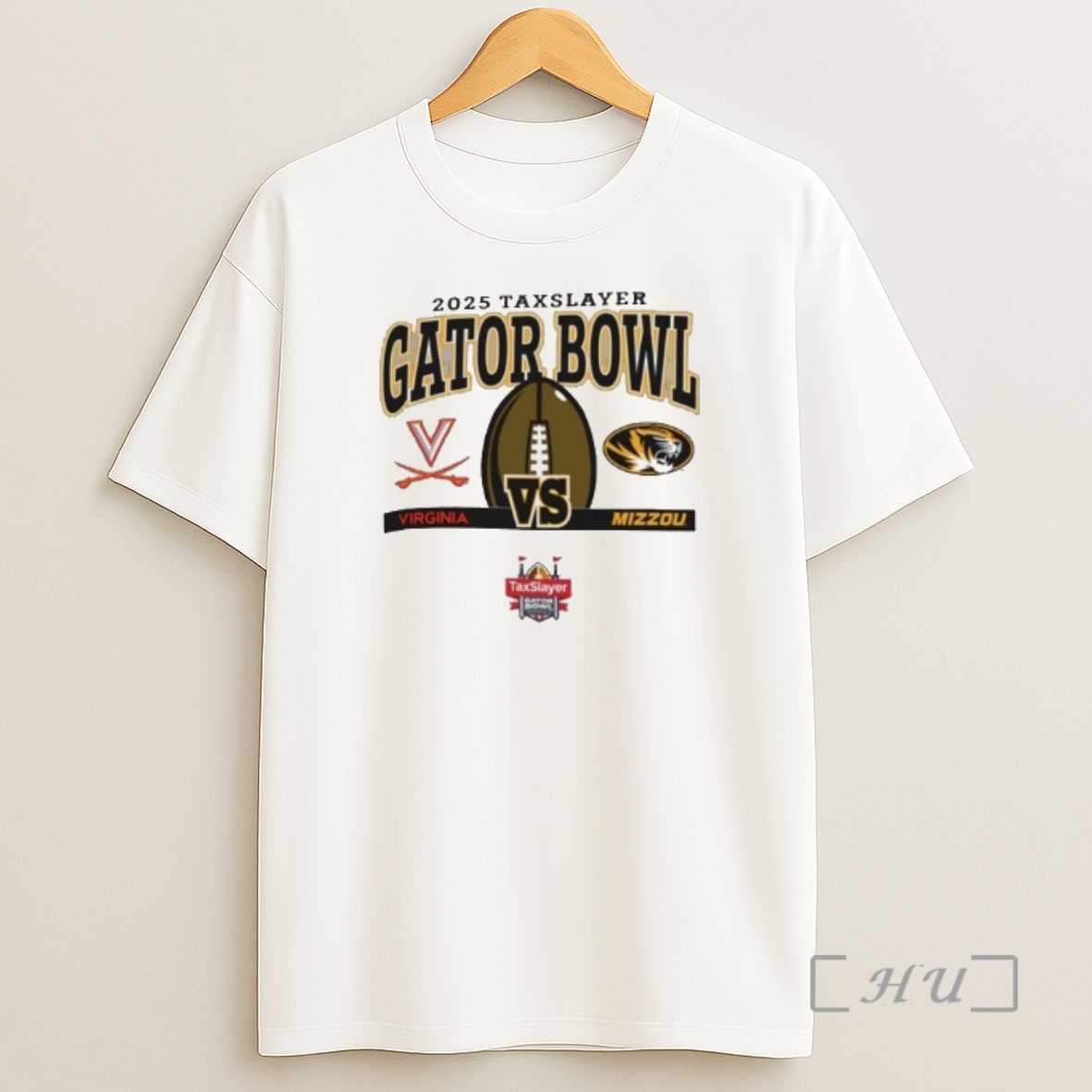Officials 2025 Taxslayer Gator Bowl Virginia Cavaliers Vs Mizzou Tigers Logo Shirt Sweatshirt Tee