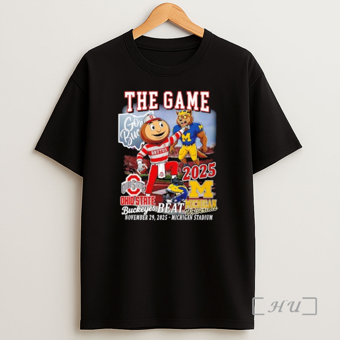 Officials 2025 The Game Ohio State Buckeyes Beat Michigan Wolverines Mascot Premium Shirt Sweatshirt Tee