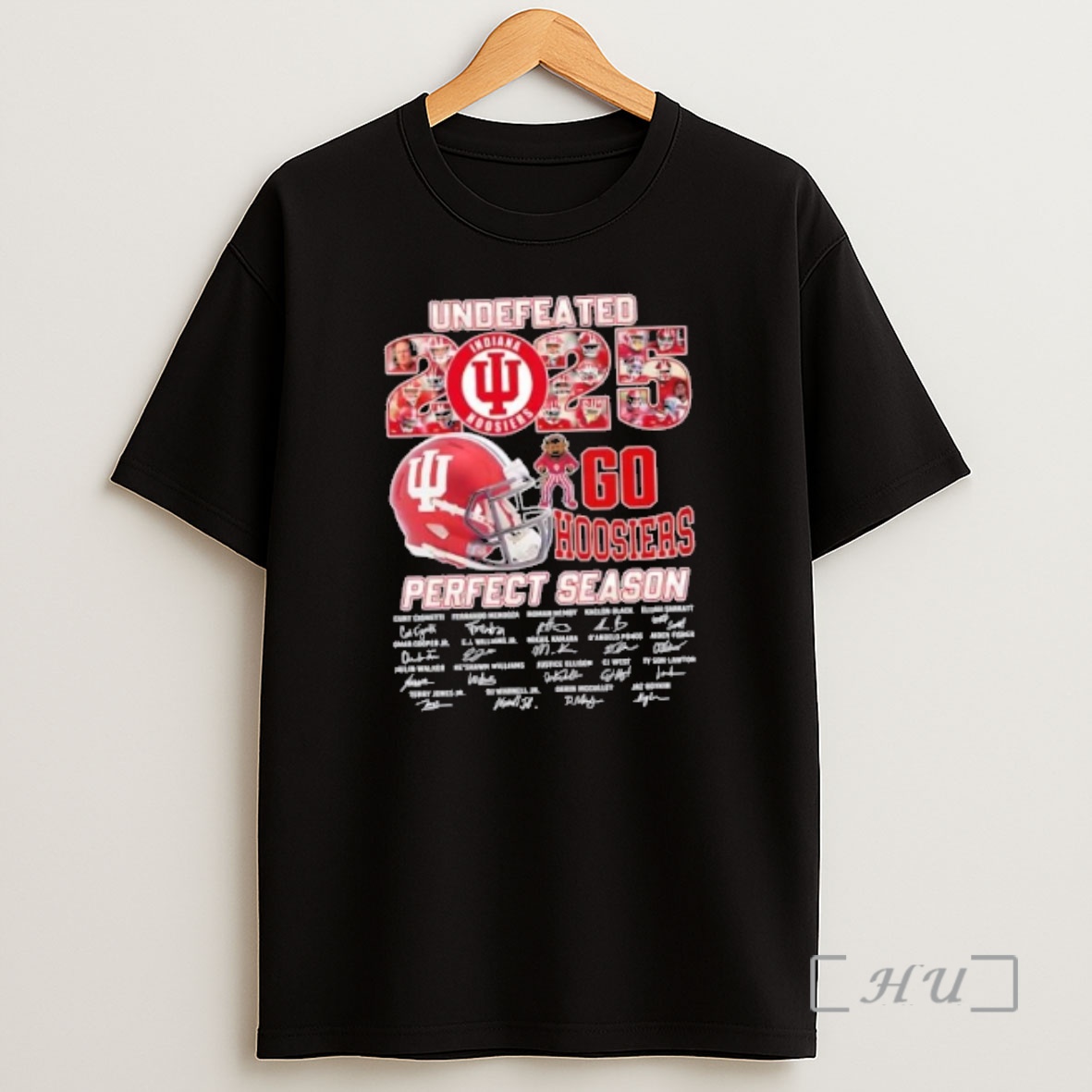 Officials 2025 Undefeated Go Indiana Hoosiers Football All Names Signatures Shirt Sweatshirt Tee