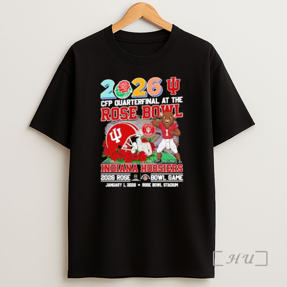Officials 2026 Cfp Quarterfinal At The Rose Bowl Game Indiana Hoosiers Go Hoosiers Shirt Sweatshirt Tee