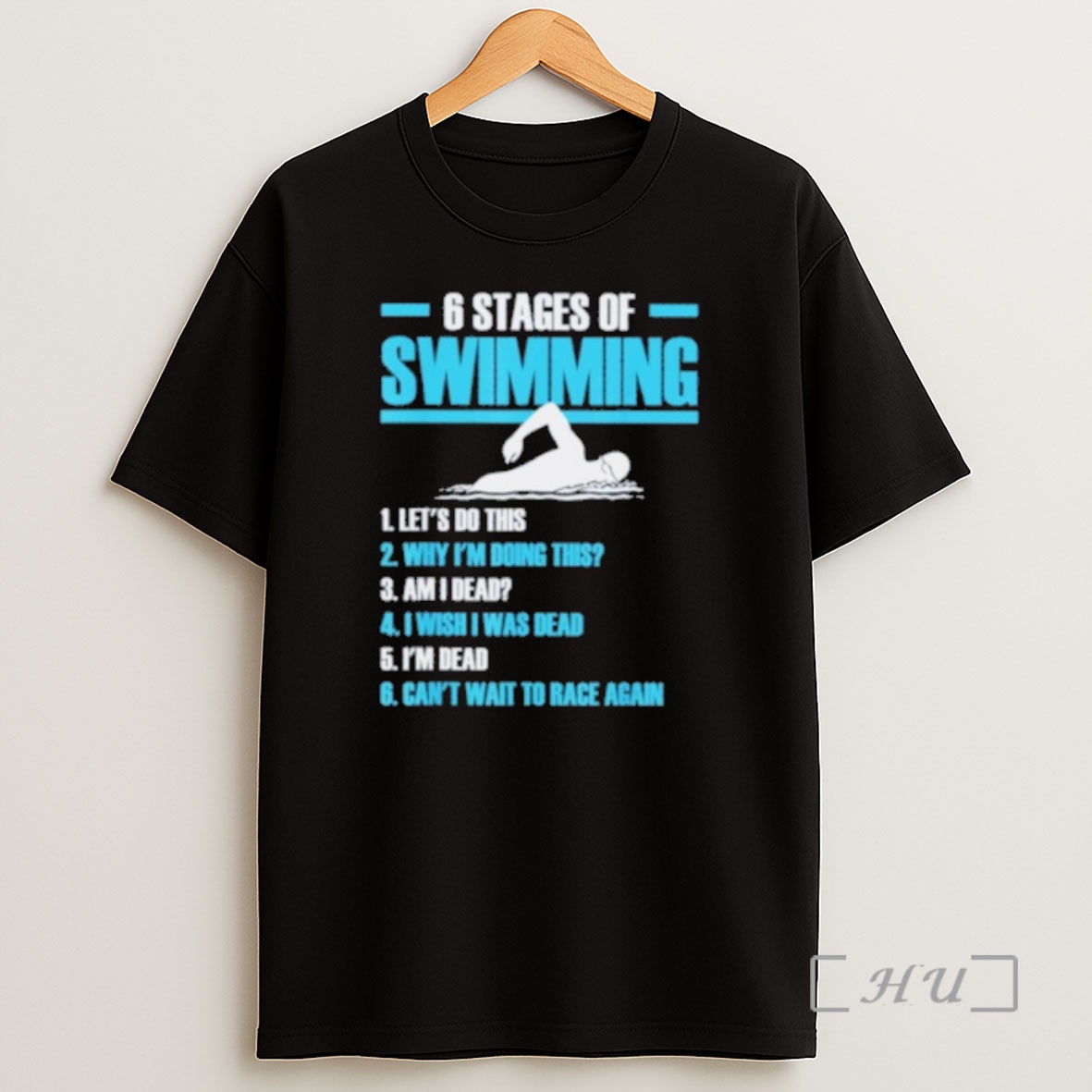 Officials 6 Stages Of Swimming Lets Do This Shirt Sweatshirt Tee