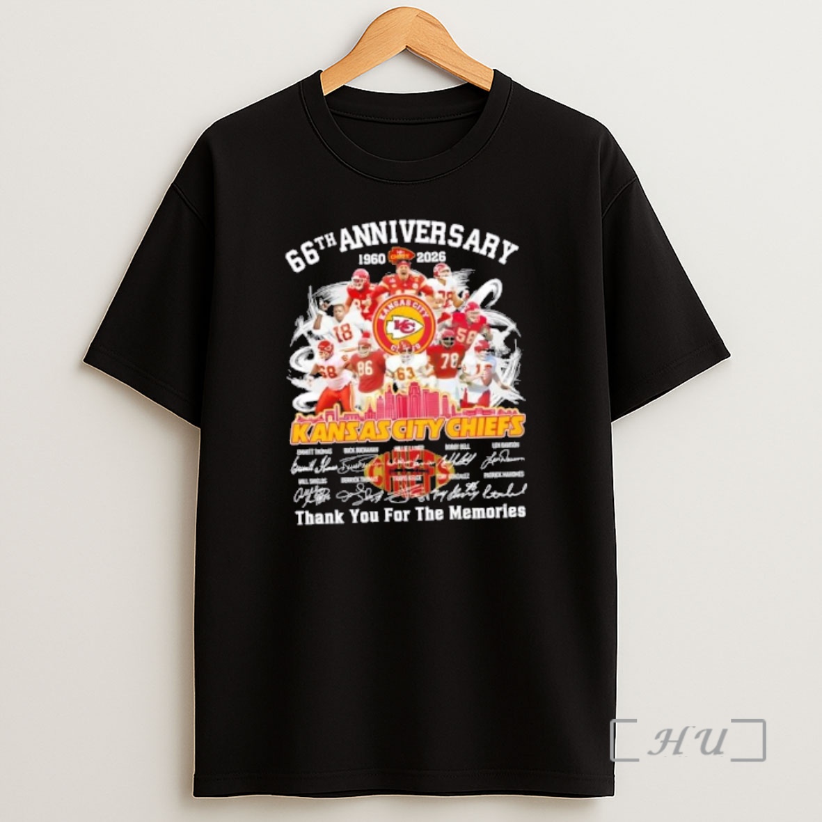 Officials 66th Anniversary 1960 2026 Kansas City Chiefs Emmitt Thomas And Legends Thank You For The Memories Skyline Shirt Sweatshirt Tee