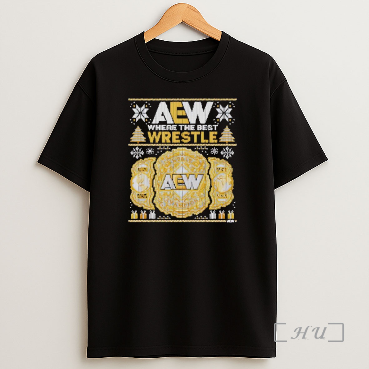 Officials Aew Where The Best Wrestle Championshipmas Christmas Holiday Premium Shirt Sweatshirt Tee