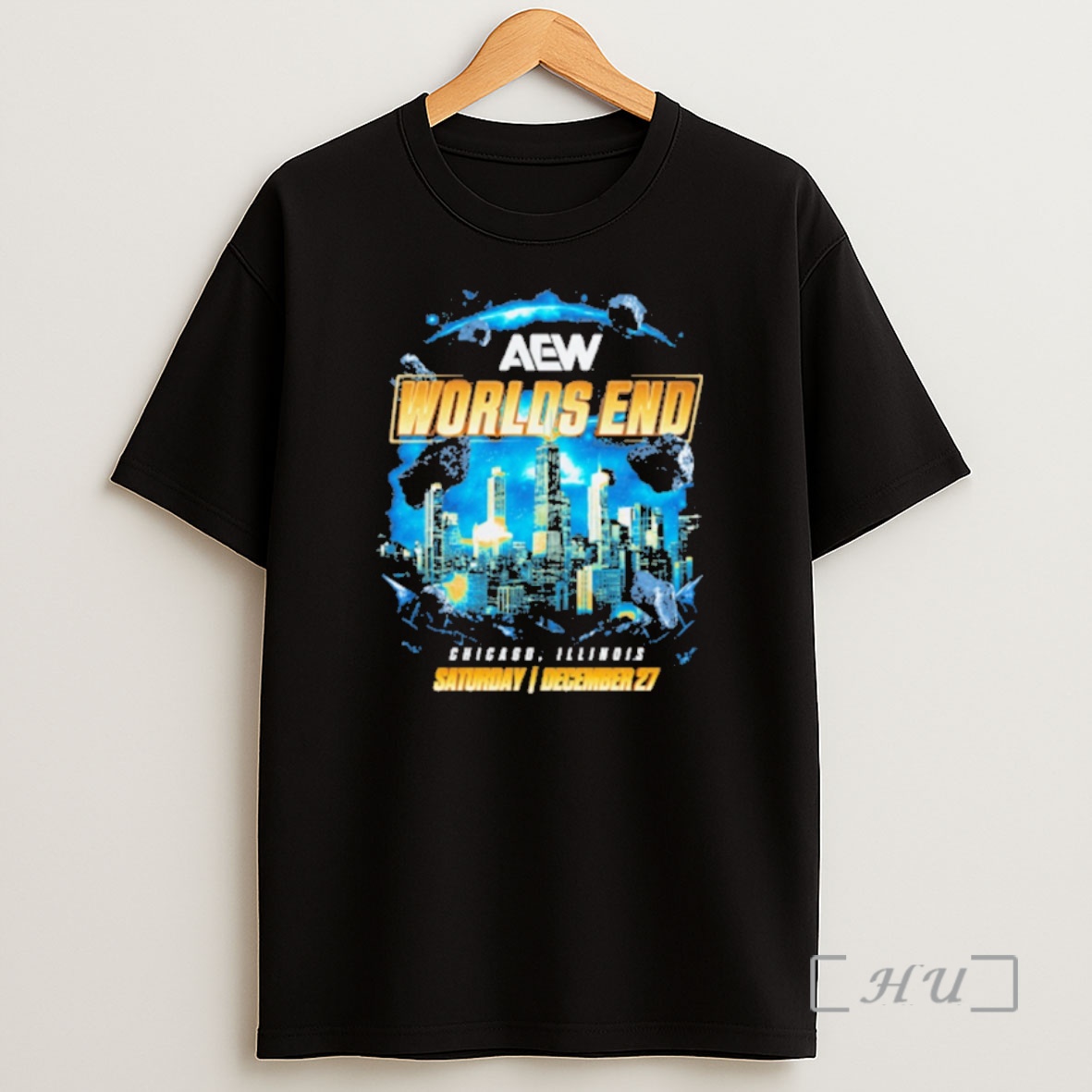 Officials Aew Worlds End Chicago Illinois Saturday December 27 2025 Event Shirt Sweatshirt Tee