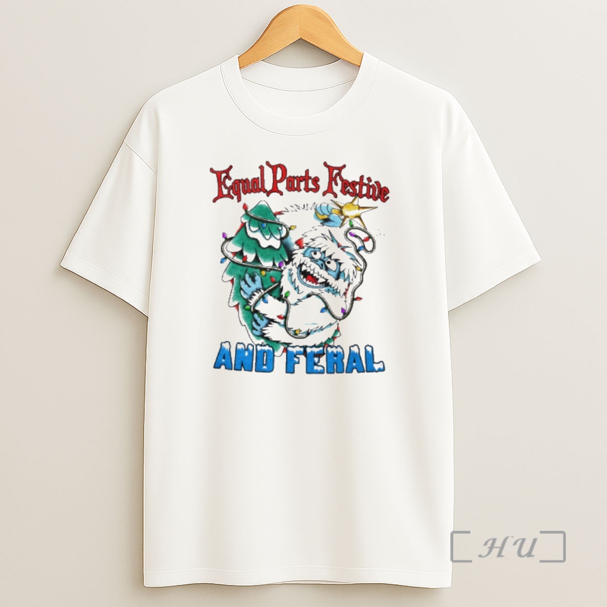 Officials Abominable Snow Monster Equal Parts Festive And Feral Shirt Sweatshirt Tee