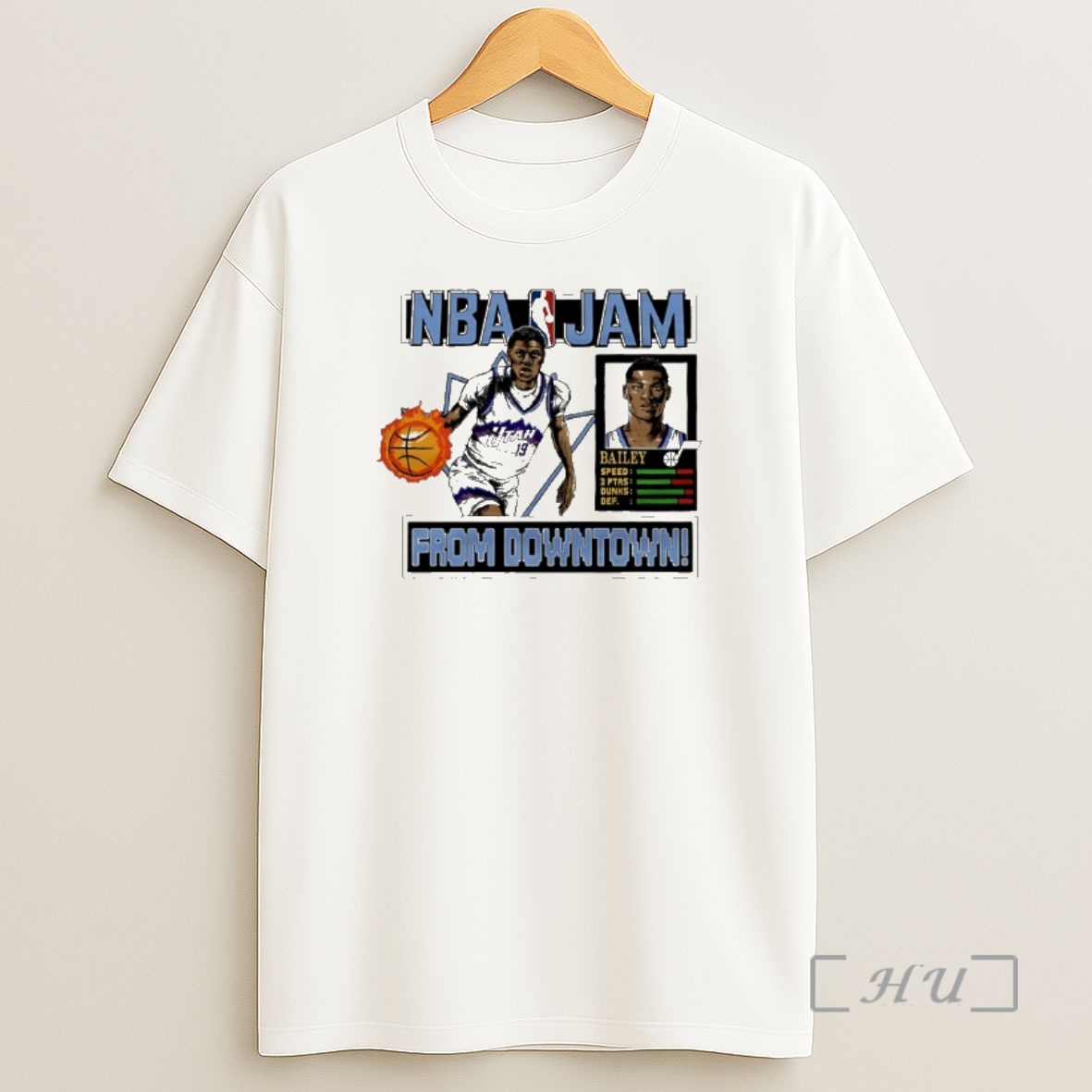 Officials Ace Bailey Utah Jazz Nba Jam From Downtown Shirt Sweatshirt Tee