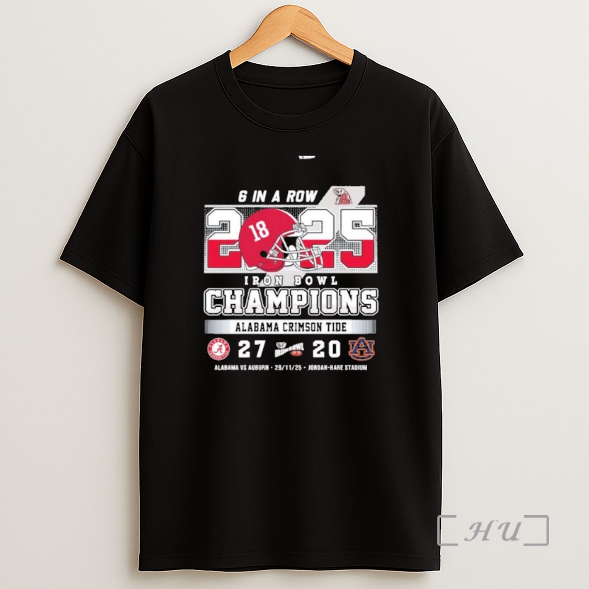 Officials Alabama Crimson Tide 6 In A Row 2025 Iron Bowl Champions Premium Shirt Sweatshirt Tee