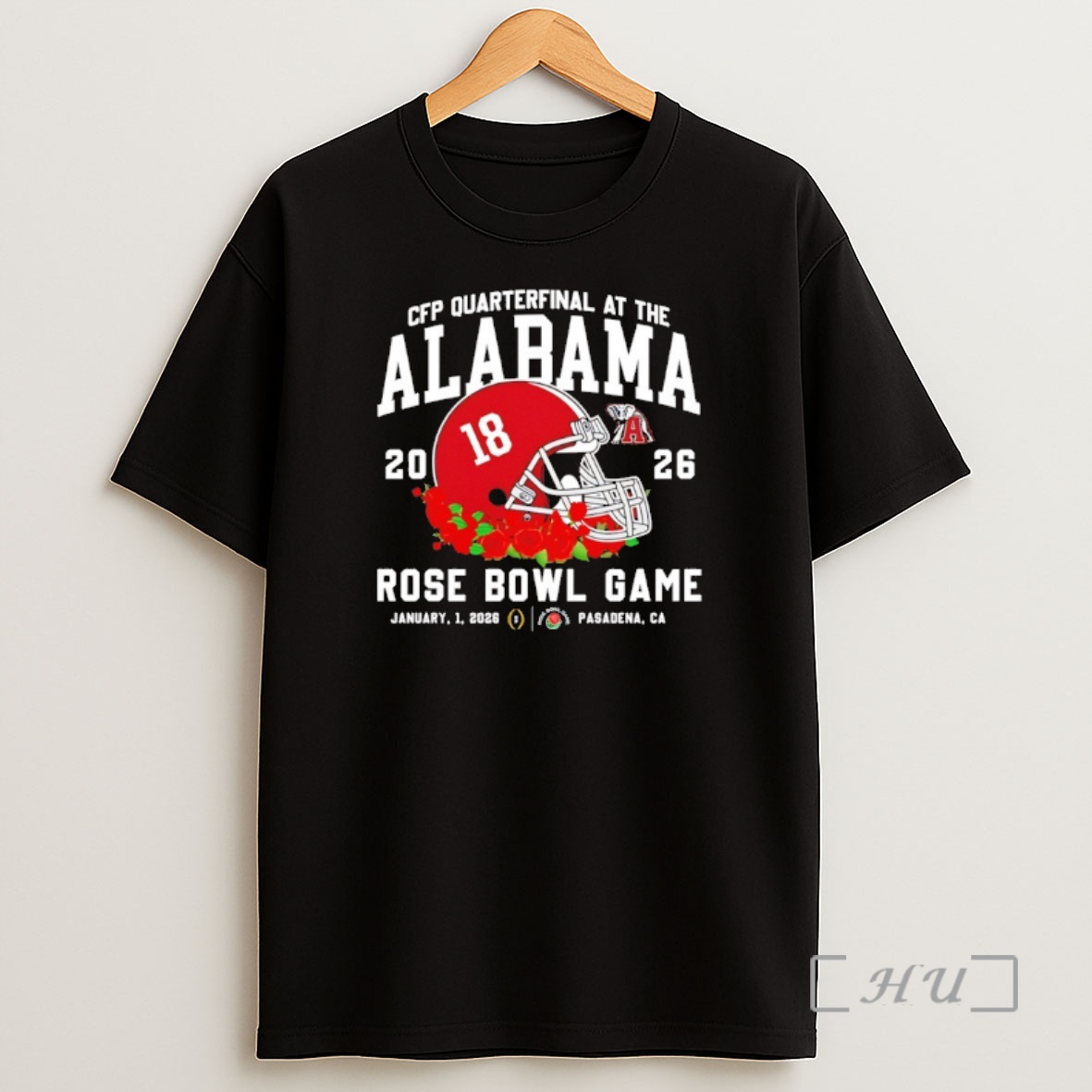 Officials Alabama Crimson Tide Cfp Quarterfinal At The 2025 Rose Bowl Game Helmet Shirt Sweatshirt Tee