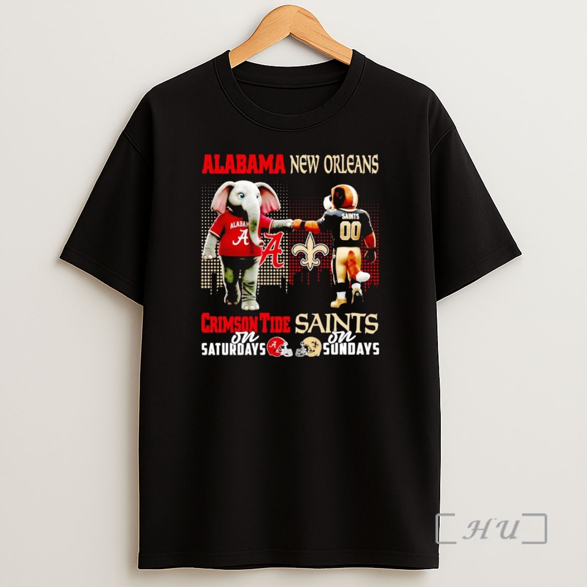 Officials Alabama Crimson Tide On Saturdays New Orleans Saints On Sundays Mascot Premium Shirt Sweatshirt Tee