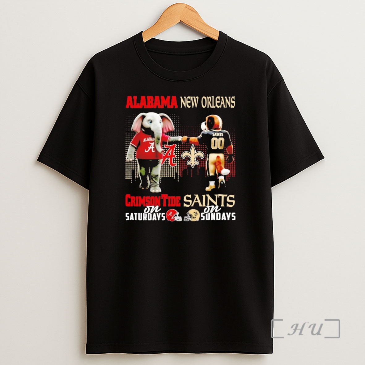 Officials Alabama Crimson Tide On Saturdays New Orleans Saints On Sundays Mascot Chriast Premium Shirt Sweatshirt Tee