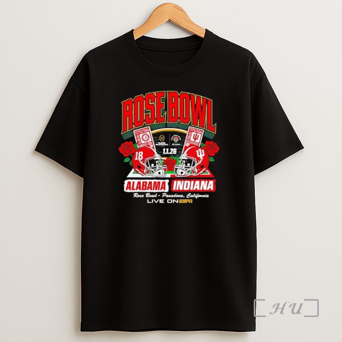 Officials Alabama Crimson Tide Vs Indiana Hoosiers 2026 Rose Bowl Tickets Shirt Sweatshirt Tee