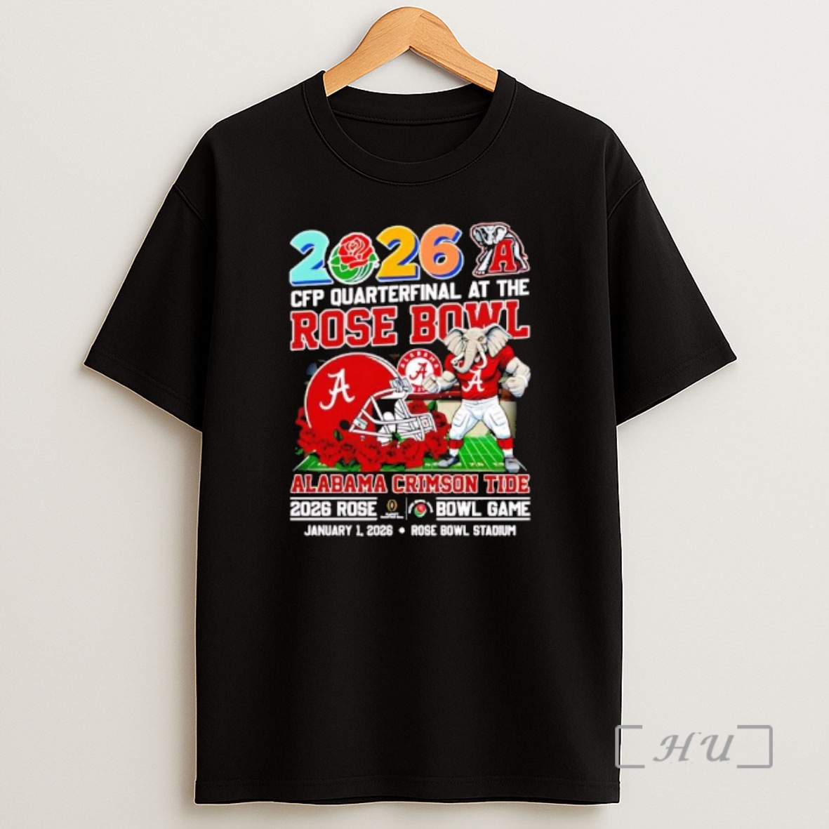 Officials Alabama Rose Bowl 2026 Cfp Quaterfinal Shirt Sweatshirt Tee