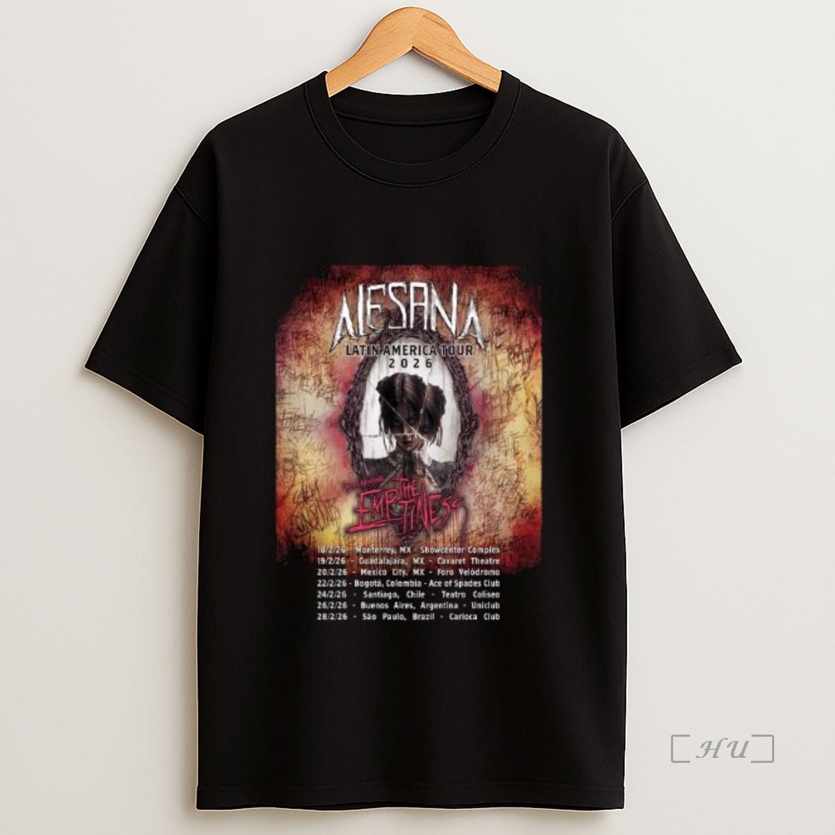 Officials Alesana Latin America Tour 2026 Mexico And South America Tour Schedule Dates Long Sleve Shirt Sweatshirt Tee