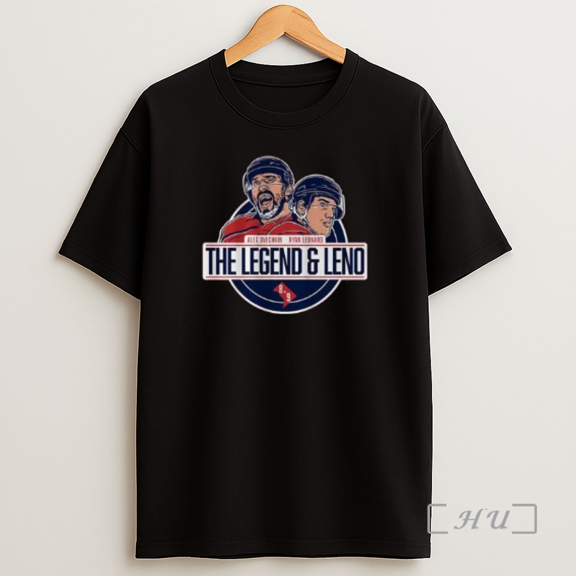 Officials Alex Ovechkin Ryan Leonard The Legend Leno Circle Black Shirt Sweatshirt Tee