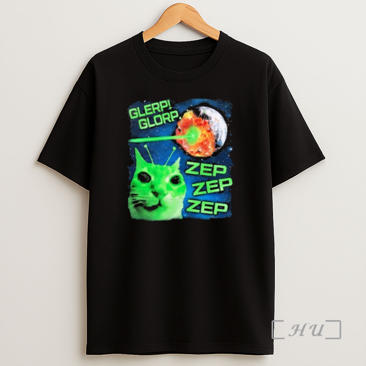 Officials Alien Cat Glerp Glorp Zep Zep Zep Shirt Sweatshirt Tee