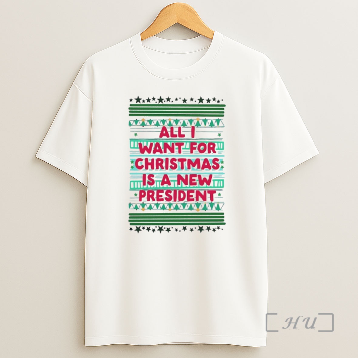 Officials All I Want For Christmas Is A New President Christmas Holiday Premium Shirt Sweatshirt Tee