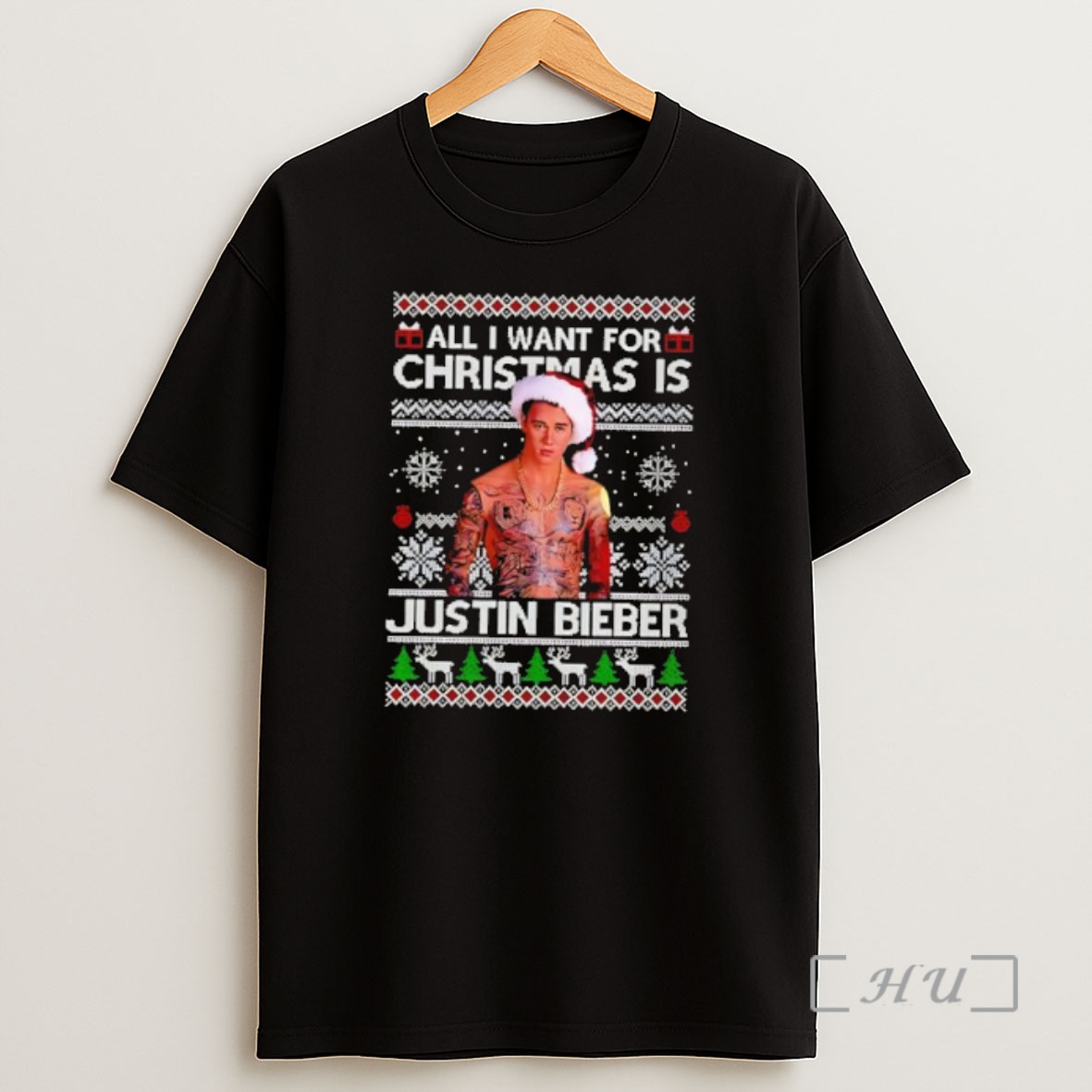 Officials All I Want For Christmas Is Justin Bieber Premium Shirt Sweatshirt Tee