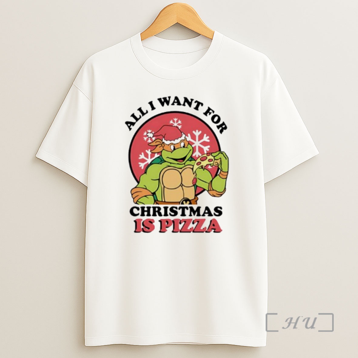 Officials All I Want For Christmas Is Pizza Ninja Turtles Graphic Premium Shirt Sweatshirt Tee