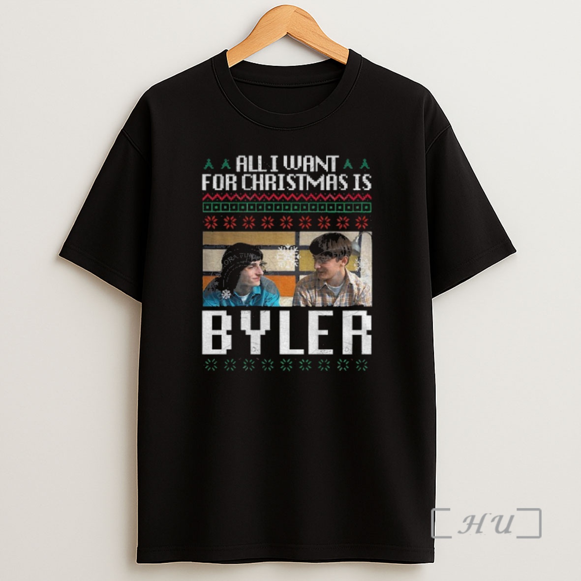 Officials All I Want For Christmas Is Byler Merry Christmas Shirt Sweatshirt Tee