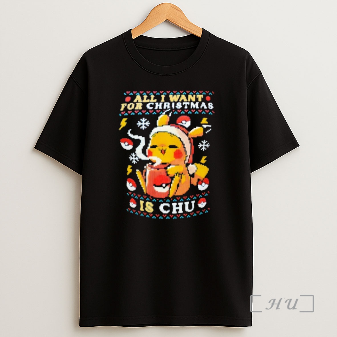 Officials All I Want For Christmas Is Pikachu Shirt Sweatshirt Tee