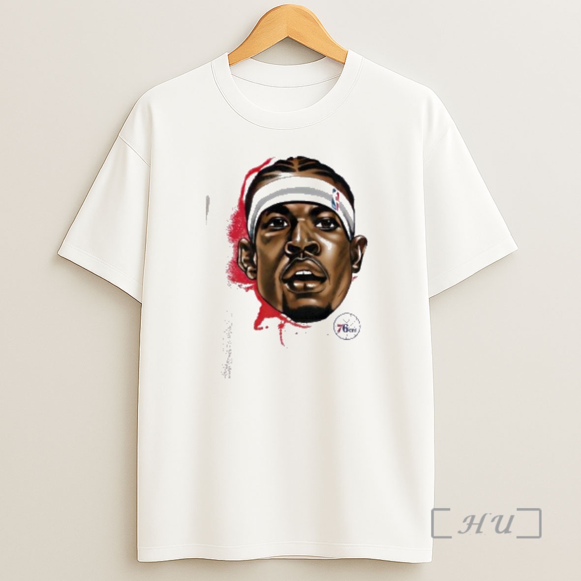 Officials Allen Iverson Philadelphia 76ers Picture Logo Premium Shirt Sweatshirt Tee