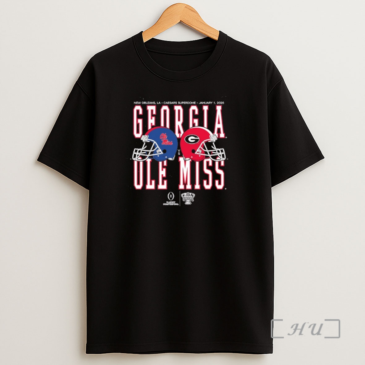 Officials Allstate Sugar Bowl On January 1 2026 Ole Miss Vs Georgia Helmet Matchup Shirt Sweatshirt Tee