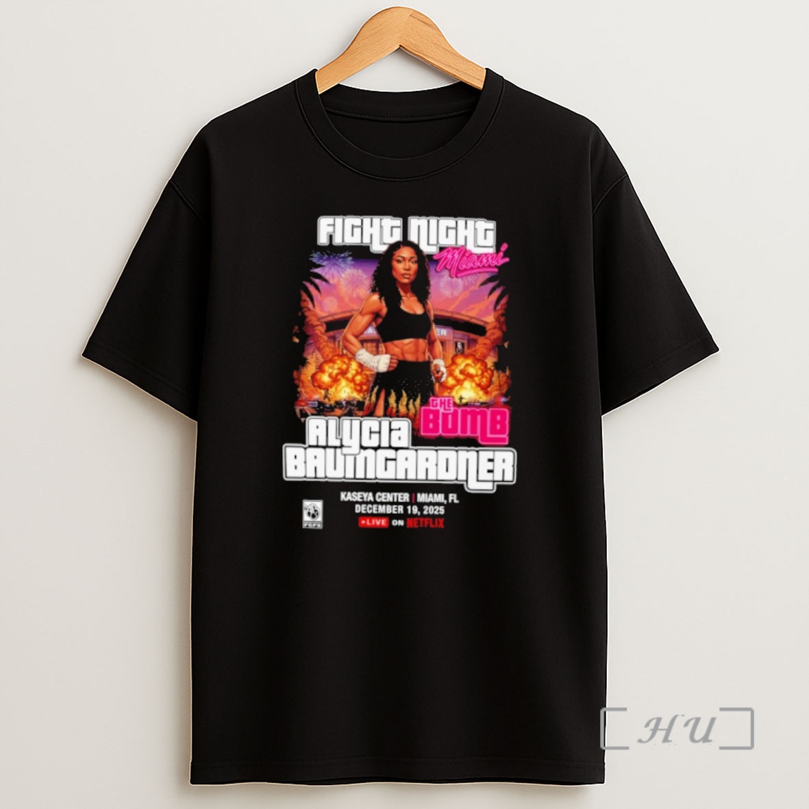 Officials Alycia Baumgardner Fight Night Miami Premium Shirt Sweatshirt Tee