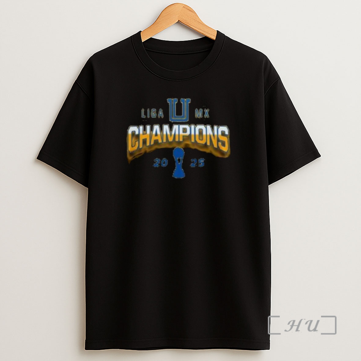 Officials Amarilla Tigres Uanl Campeones Liga Mx Champions 2025 Circle Black Shirt Sweatshirt Tee