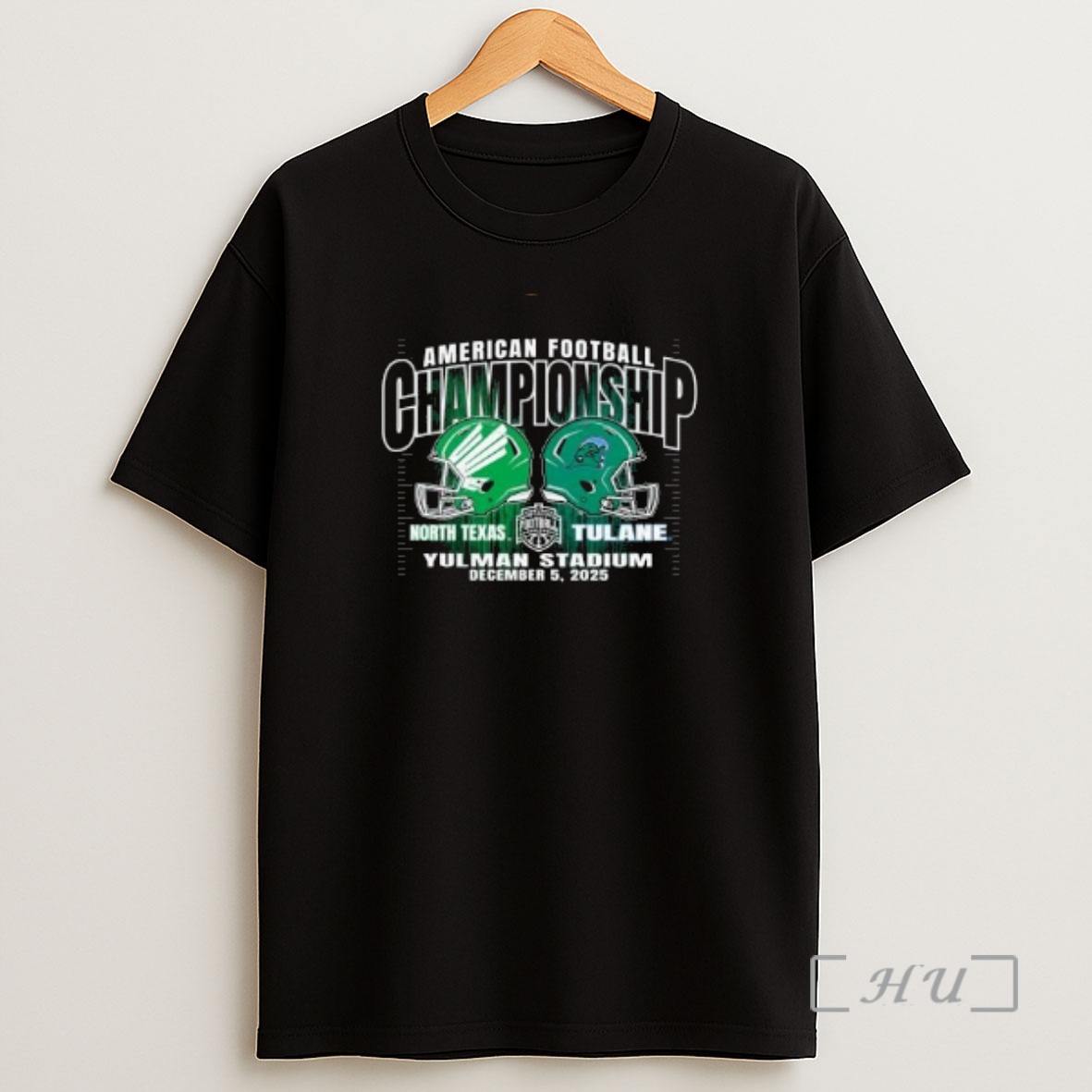 Officials American Football Championship North Texas Mean Green Vs Tulane Green Wave Yulman Stadium Dec 5 2025 Circle Black Premium Shirt Sweatshirt Tee