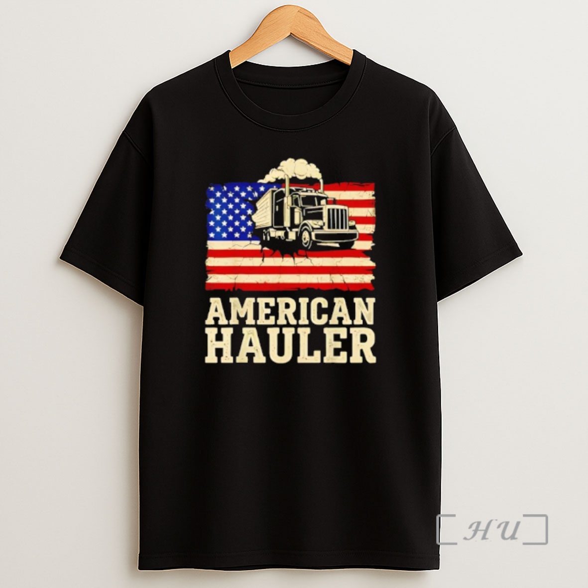 Officials American Hauler Truck Driver Patriotic Us Flag Trucker Shirt Sweatshirt Tee