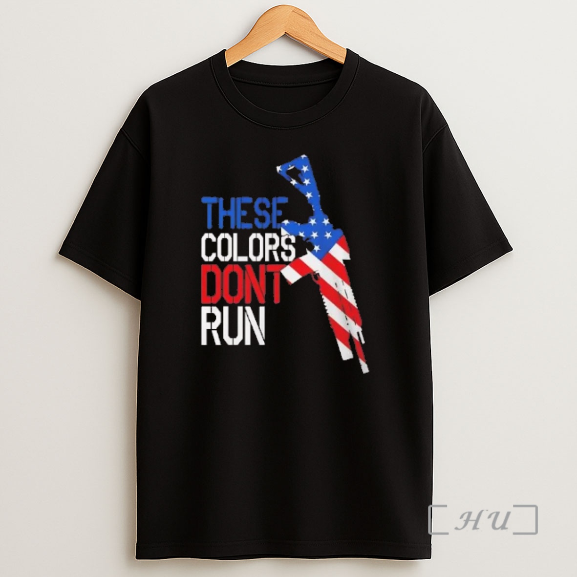 Officials American Flag Rifle These Colors Dont Run Shirt Sweatshirt Tee