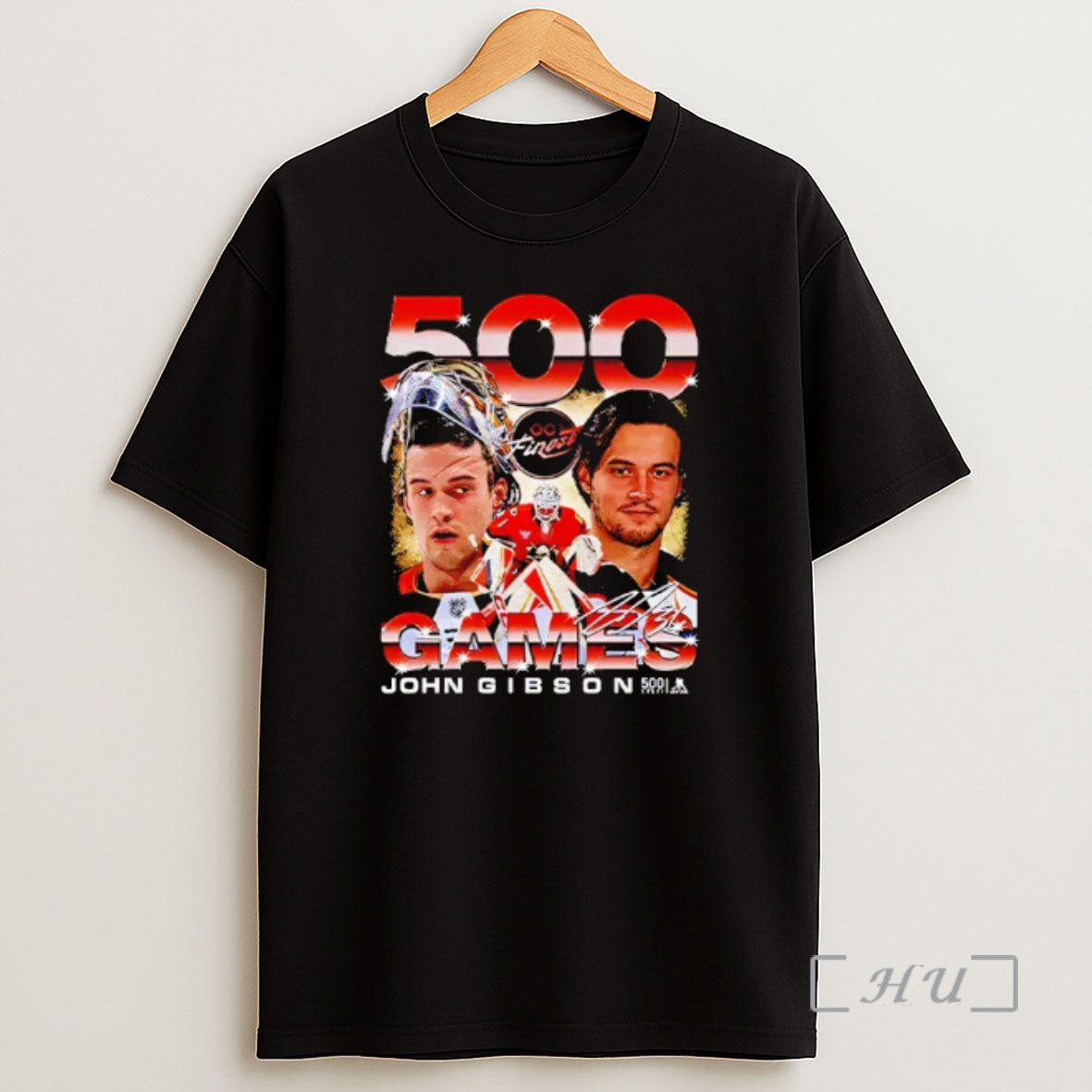 Officials Anaheim Ducks John Gibson 500 Games Shirt Sweatshirt Tee