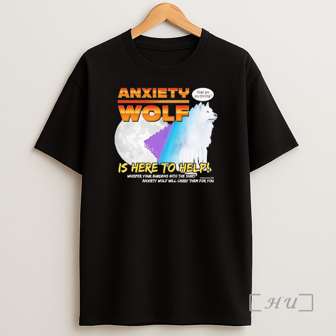 Officials Anxiety Wolf Is Here To Help Premium Shirt Sweatshirt Tee