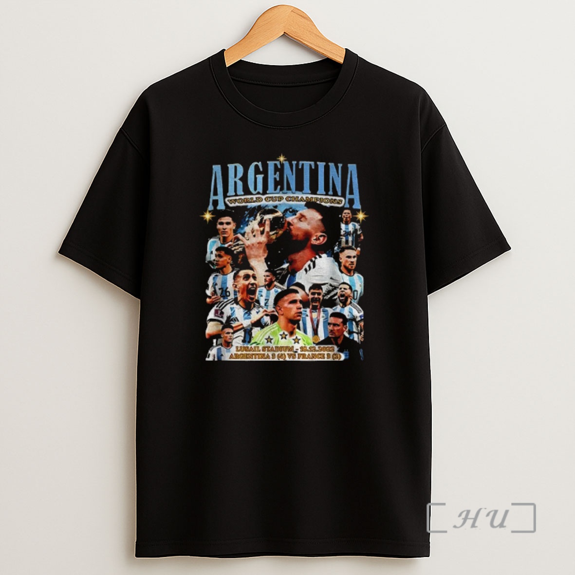 Officials Argentina World Cup Champs Lusail Stadium Argentina Vs France Graphic Shirt Sweatshirt Tee