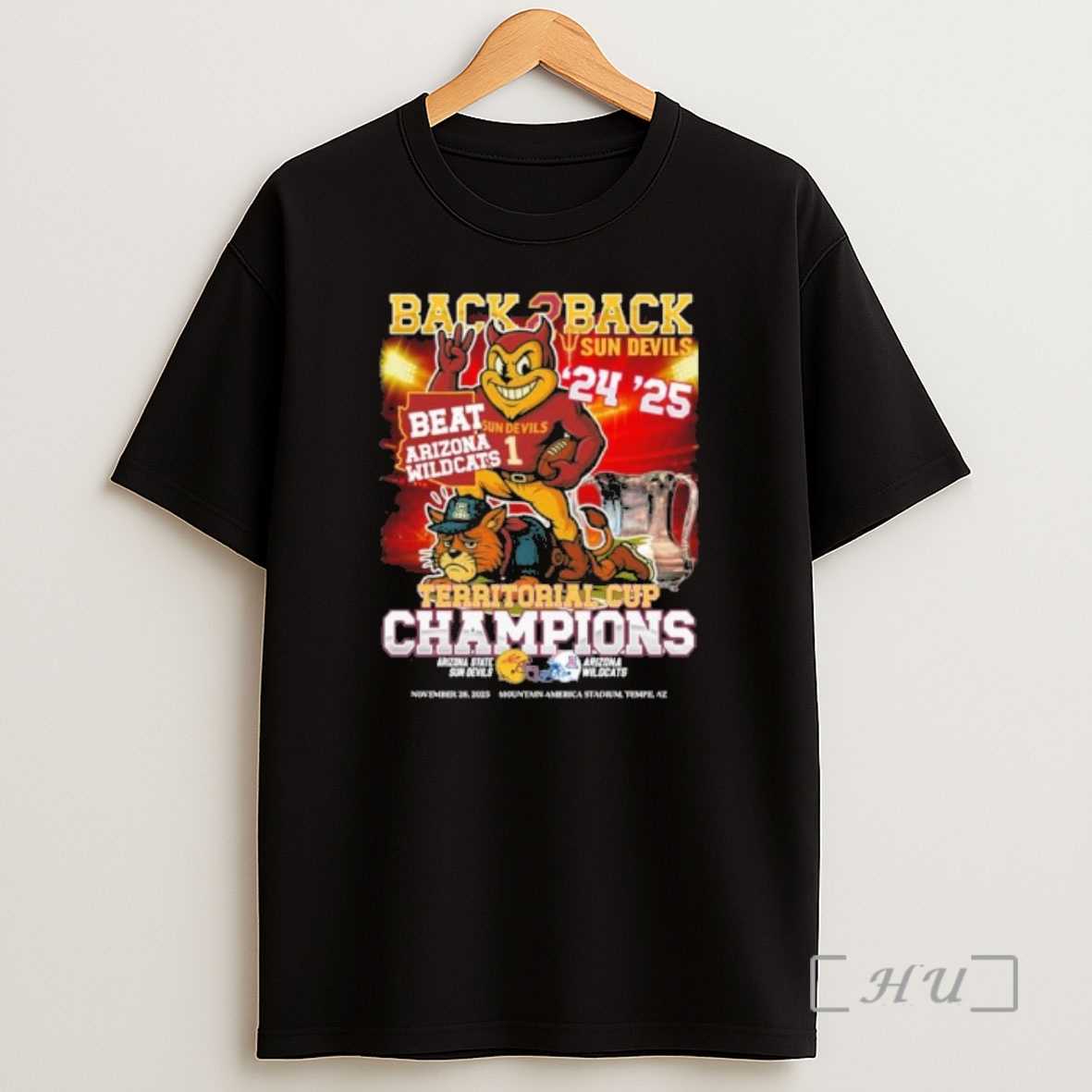 Officials Arizona State Sun Devils Back 2 Back Beat Arizona Territorial Cup Champions Premium Shirt Sweatshirt Tee