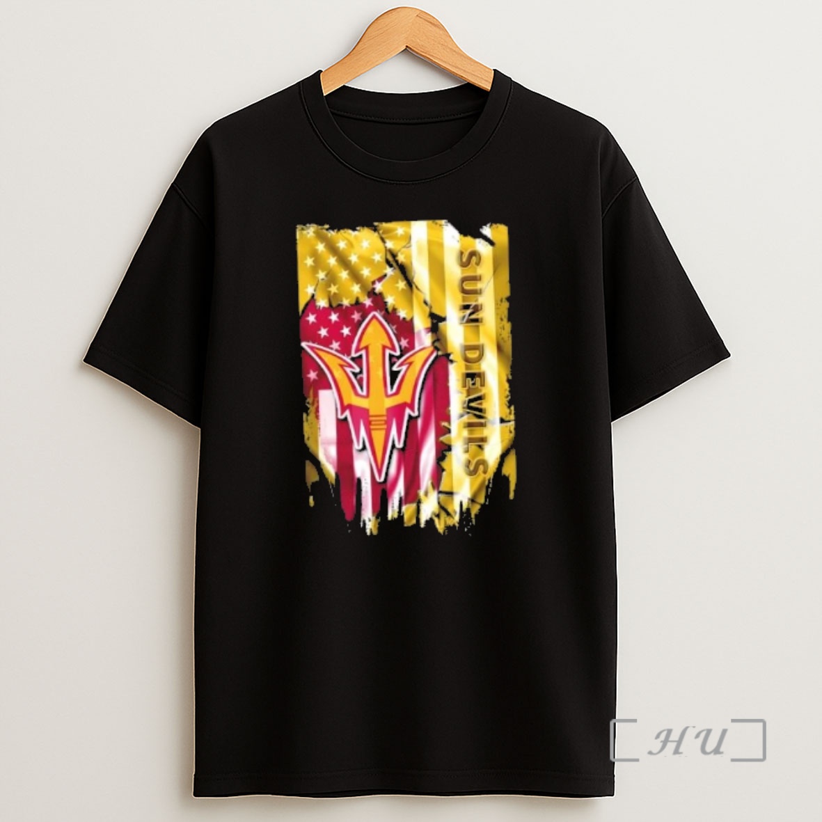 Officials Arizona State Sun Devils Football X American Flag Shirt Sweatshirt Tee
