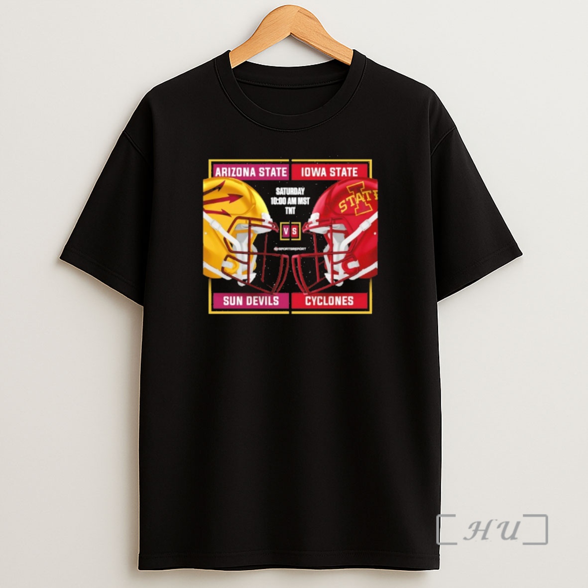 Officials Arizona State Sun Devils Vs Iowa State Cyclones 2025 Football Helmet Premium Shirt Sweatshirt Tee