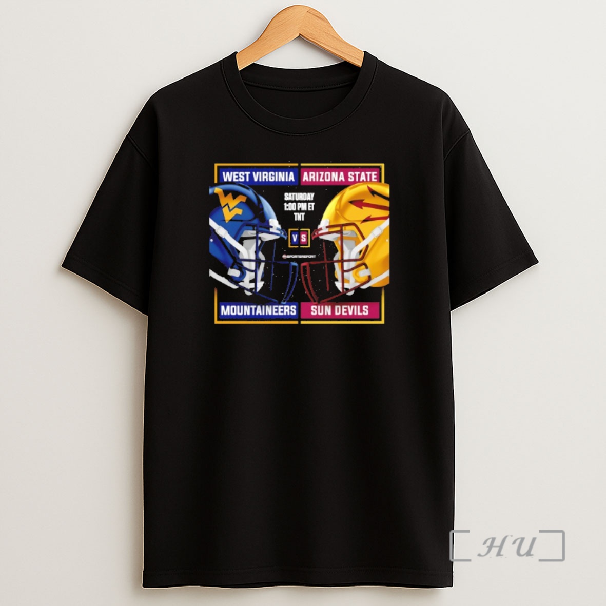 Officials Arizona State Sun Devils Vs West Virginia Mountaineers 2025 Football Helmet Premium Shirt Sweatshirt Tee