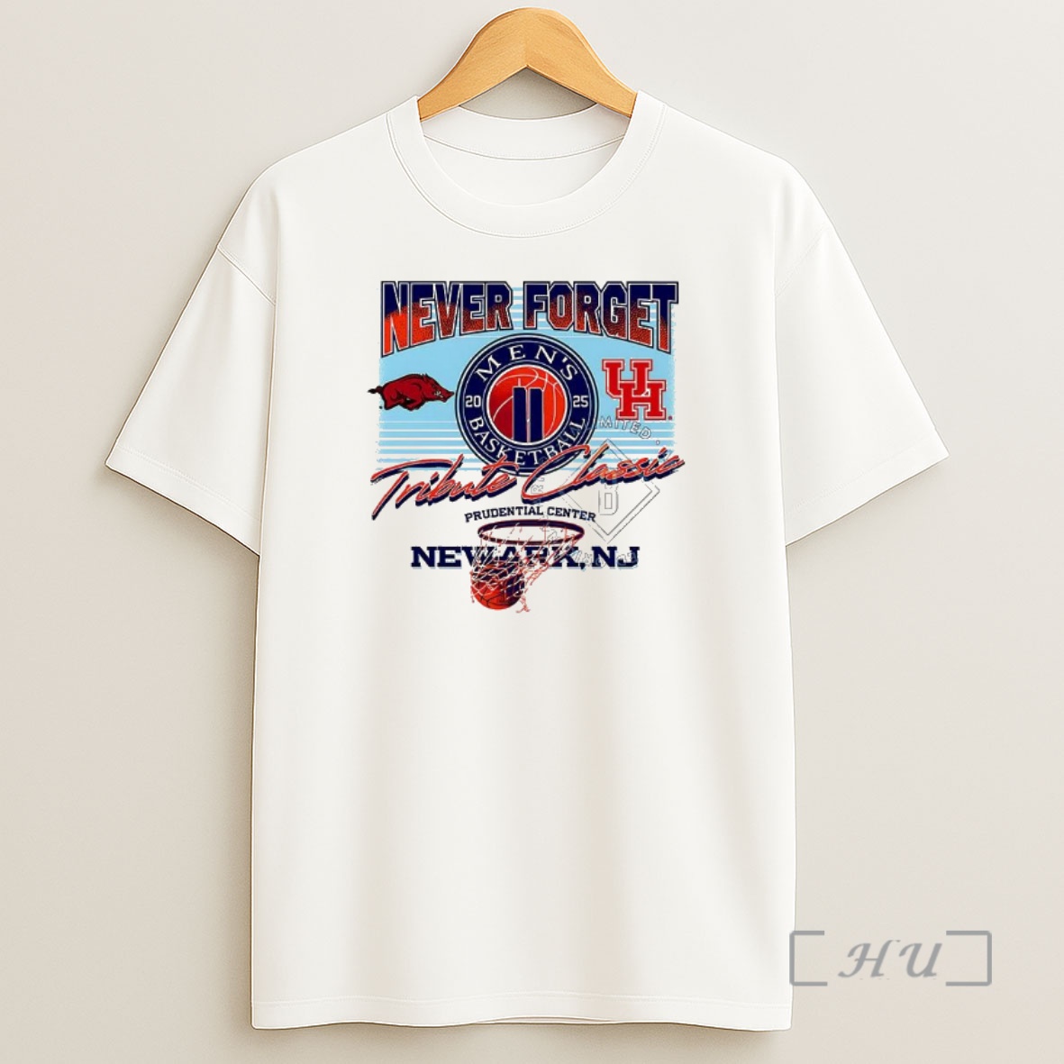 Officials Arkansas Razorbacks Vs Houston Cougars Never Forget Tribute Classic 2025 Premium Shirt Sweatshirt Tee