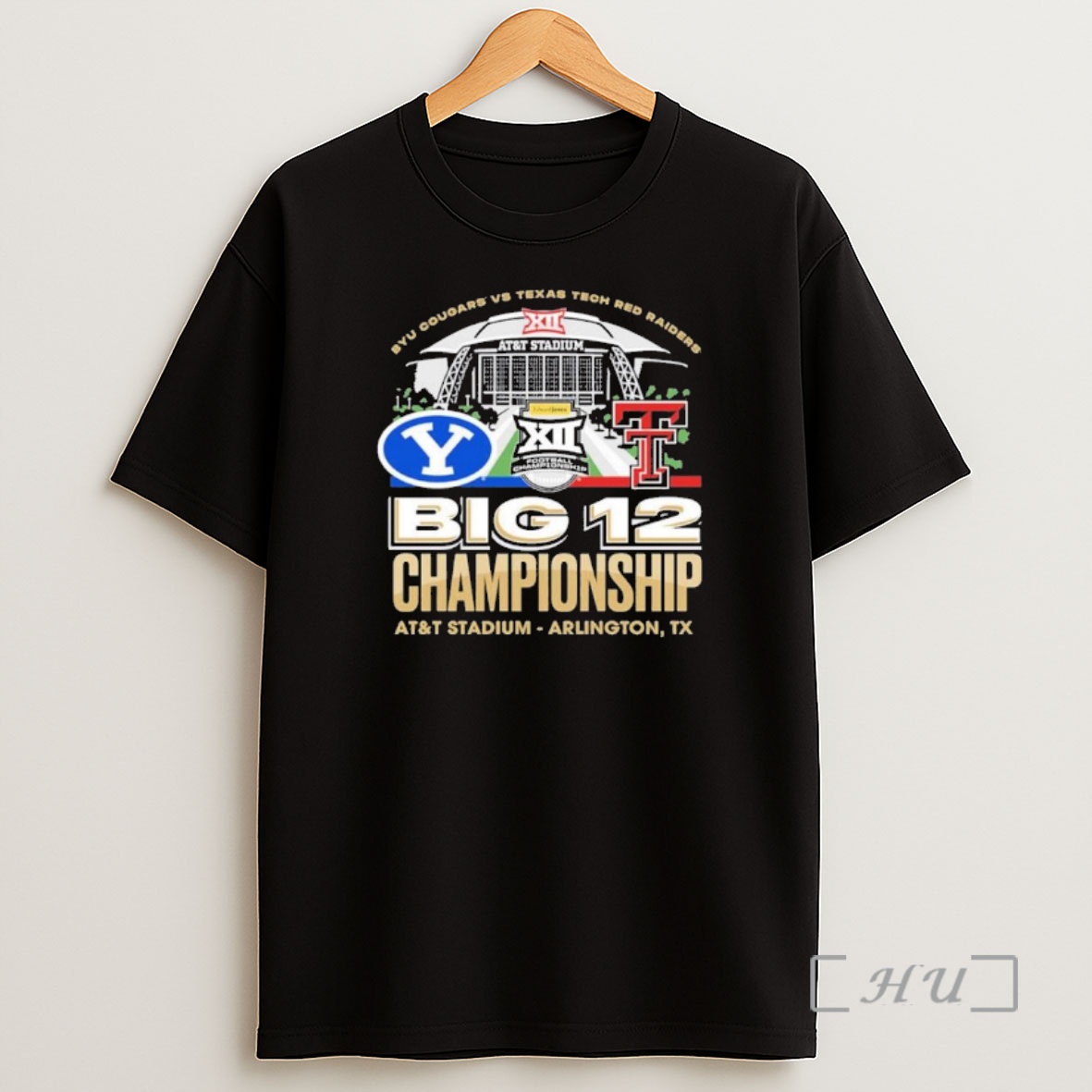 Officials Arlington Tx 2025 Big 12 Football Championship Game Byu Vs Texas Tech Premium Shirt Sweatshirt Tee